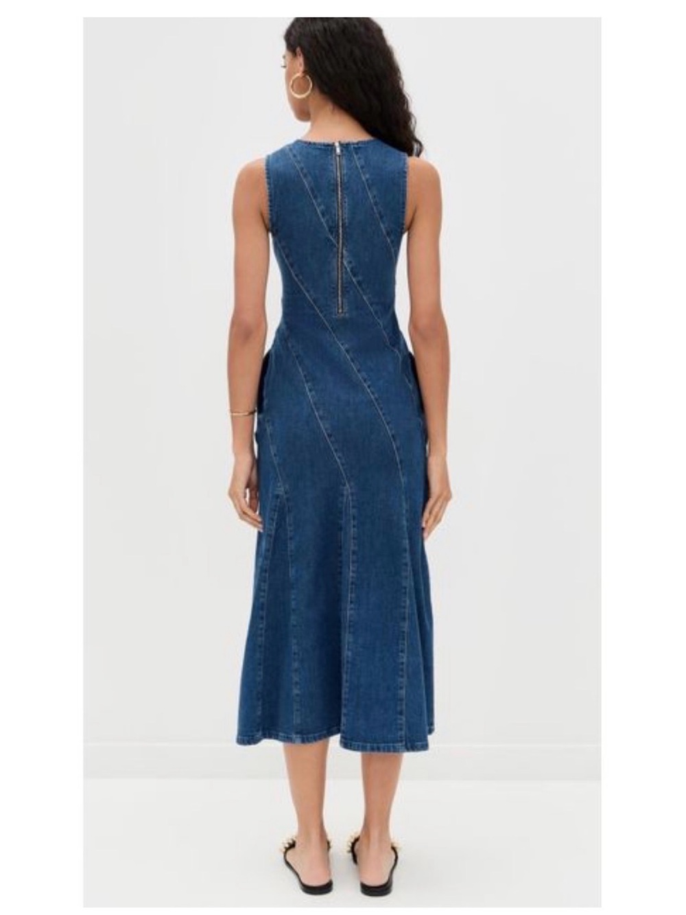 Women's Blue Raven Denim Midi Dress - Picture 2 of 7
